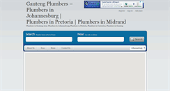 Desktop Screenshot of gautengplumbers.com